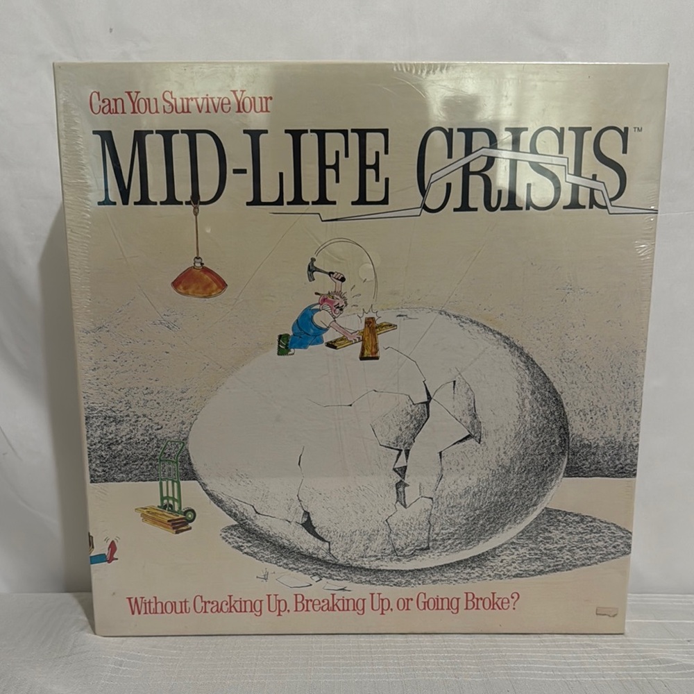 Mid-Life Crisis Board Game Can You Survive? Game Works VINTAGE 1982 NEW SEALED